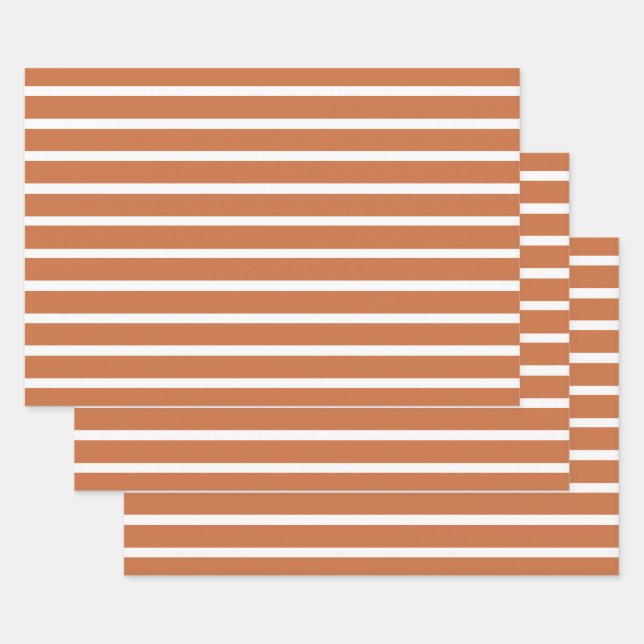 Hoja De Papel De Regalo Zest Neutral Stripes (Set)