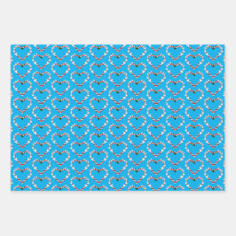 Hoja De Papel De Regalo Zuckerstangen Herz Rentiere