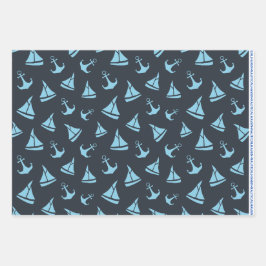 Hoja de papel de relleno de paraíso náutico