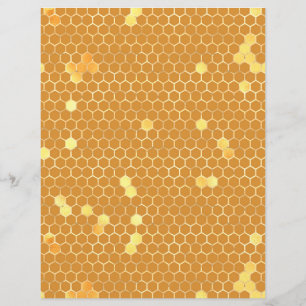 Hoja de Papel de Scrapbook de Panal de Abeja de Gi