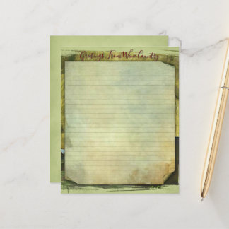 Hoja de papel de Wine Country Station4.5''x5.6''