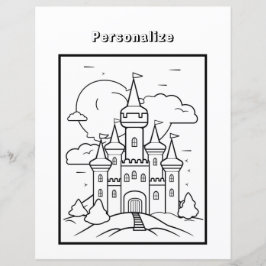 Hoja de papel del castillo