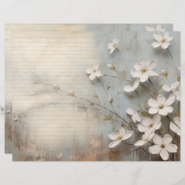 Hoja de papel del diario basura azul con sabor a h