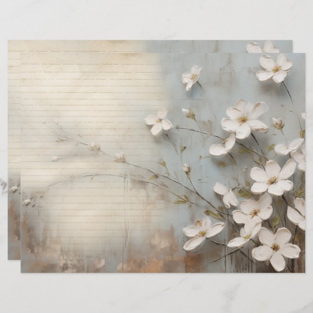 Hoja de papel del diario basura azul con sabor a h (Anverso / Reverso)