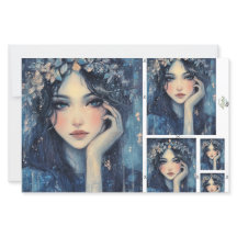 Hoja de papel del Encantador Nymph de Woodland