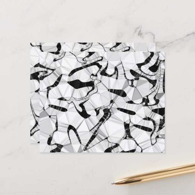 Hoja de papel en movimiento en blanco y negro (Anverso/Reverso In Situ)