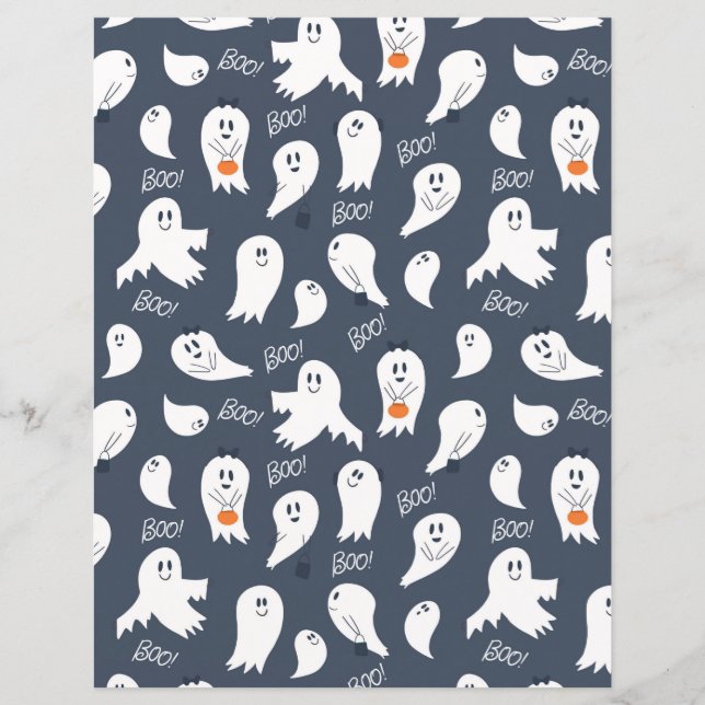 Hoja de papel fantasma de Boo Street (Anverso)