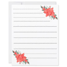 Hoja de papel forrado floral Rosa elegante