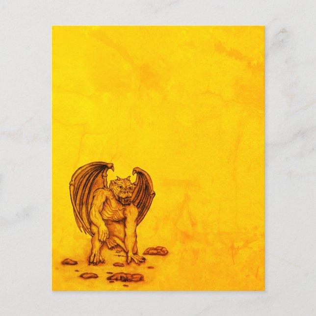 Hoja de papel Golem Gargoyle (Anverso)