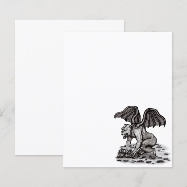 Hoja de papel Golem Gargoyle (Anverso / Reverso)