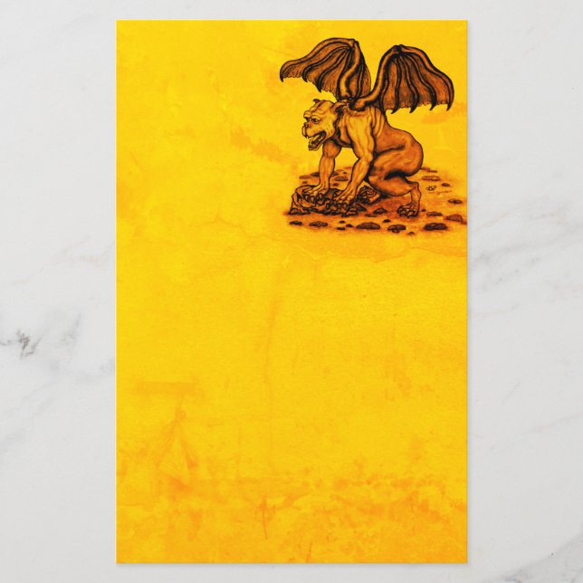 Hoja de papel Golem Gargoyle (Anverso)