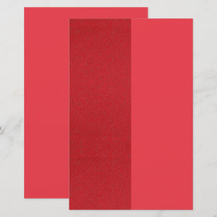 Hoja de papel impresa del Personalizado rojo de to