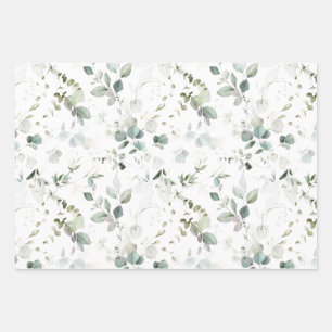 Hoja de papel para Baby Shower/Boda con follaje de