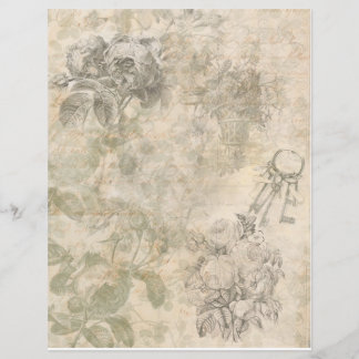 Hoja de papel para el diario basura de Scrapbookin