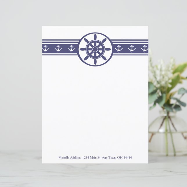 Hoja de papel personalizada de la rueda de los buq (Anverso de pie)
