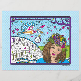 Hoja de papel plana de 11" x 8,5"