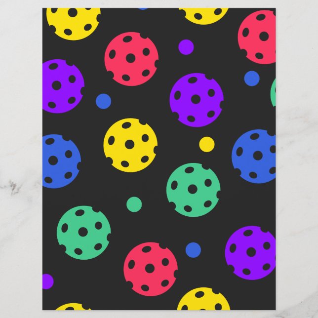 Hoja de papel plana de diseño de bolas de volante (Anverso)