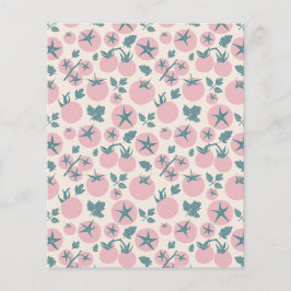 Hoja de papel plana de tomates rosados