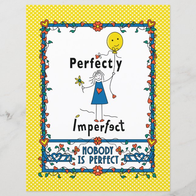 Hoja de papel plana perfectamente imperfecta 1B de (Anverso)