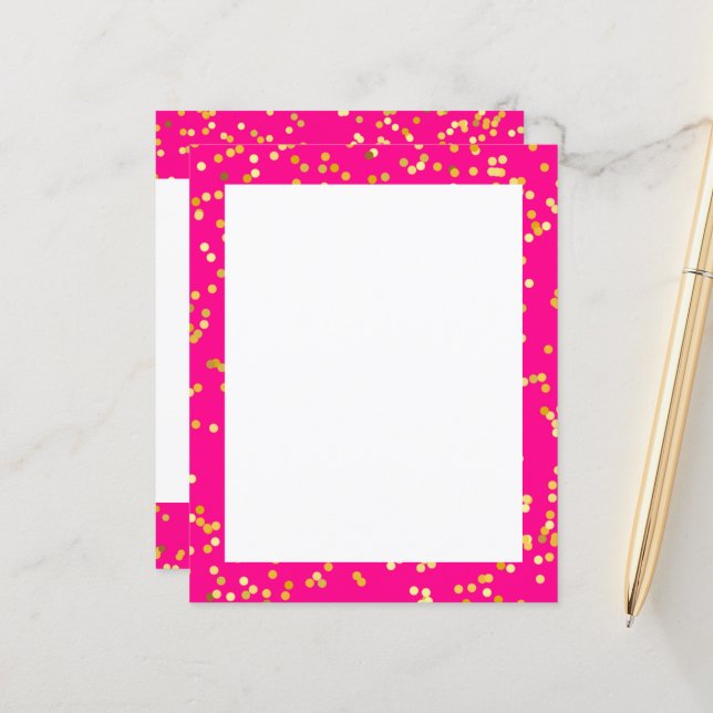 Hoja de papel rosa y amarillo (Anverso/Reverso In Situ)