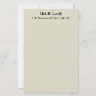 Hoja de papel simple clásica única profesional