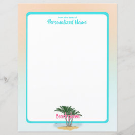 Hoja de papel sin bordes, por favor, de playa