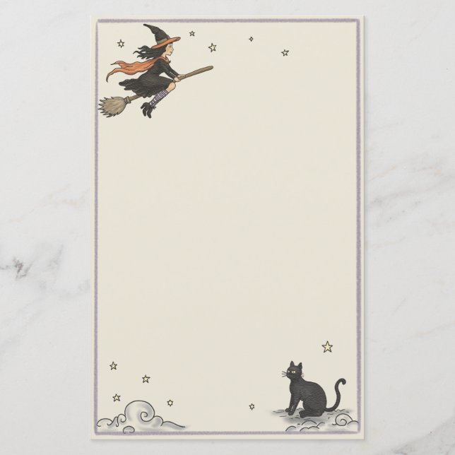 Hoja de papel sin renglones Enchanted Flight 5.5"  (Anverso)