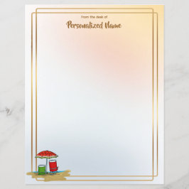 Hoja de papel sin revestir con olas de sandía