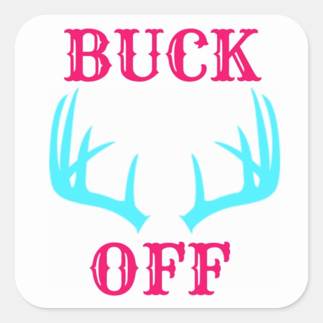 Hoja de Pegatina de Buck Off (Anverso)