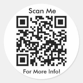 Hoja de Pegatina de código QR