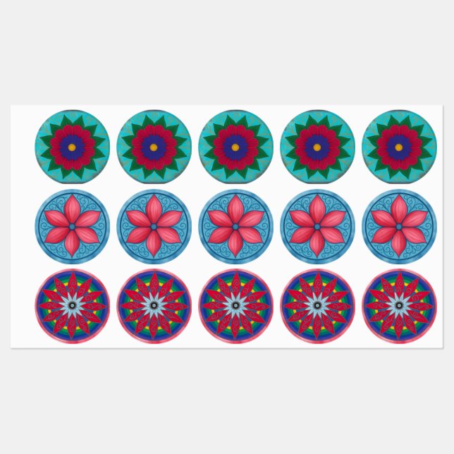 Hoja de pegatina de flores de triflor (Hoja)