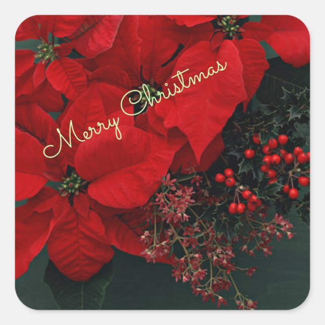 Hoja de Pegatina de Navidad de Feliz (Anverso)