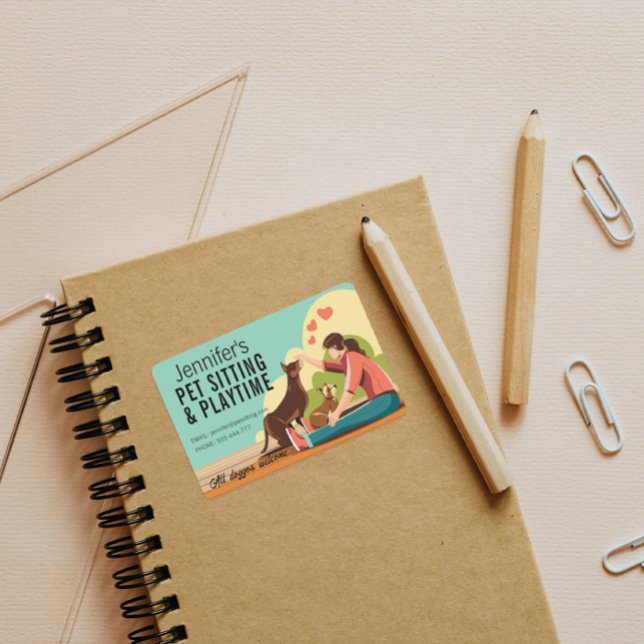 Hoja de Pegatina de negocios para perros de juegos (Subido por el creador)