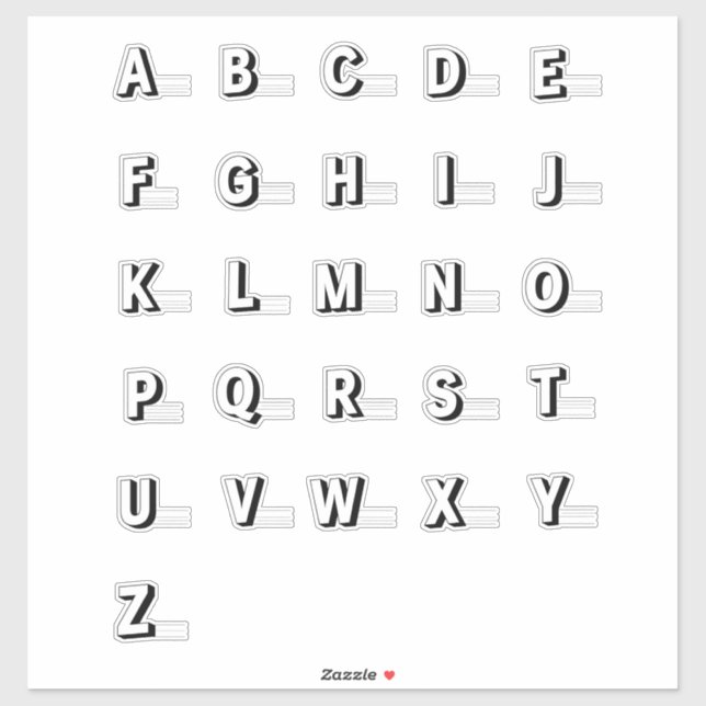 hoja de pegatina de prácticas ABC (Hoja)