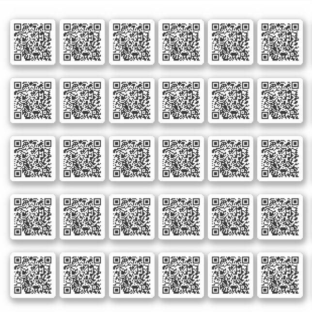 hoja de pegatina del Personalizado de código QR (Anverso)