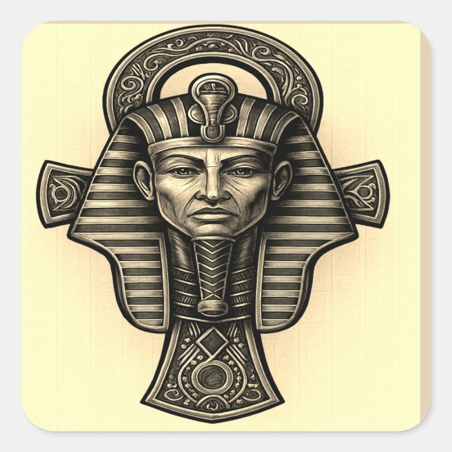 Hoja de Pegatina eterna de Ankh (Anverso)