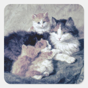 Hoja de Pegatinas Cat & Kittens Henriette Ronner-K