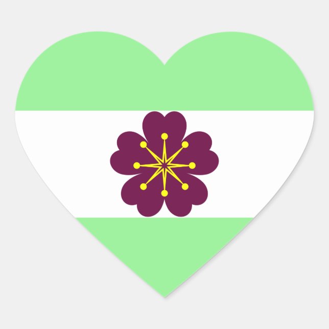 Hoja de Pegatinas con forma de corazón del Orgullo (Anverso)