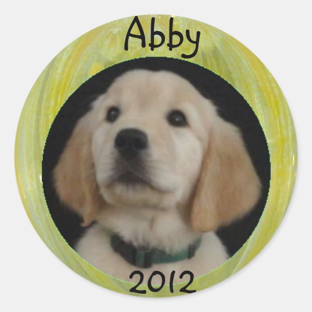 Hoja de Pegatinas de Abby 2012 (Anverso)
