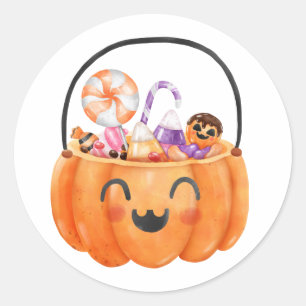 Hoja de pegatinas de calabaza personalizada para f