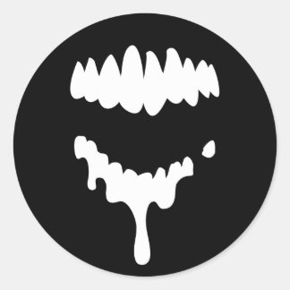 Hoja de Pegatinas de dientes de zombies perdidos