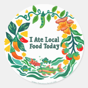 Hoja de Pegatinas de la ronda "I Atai Local Food T
