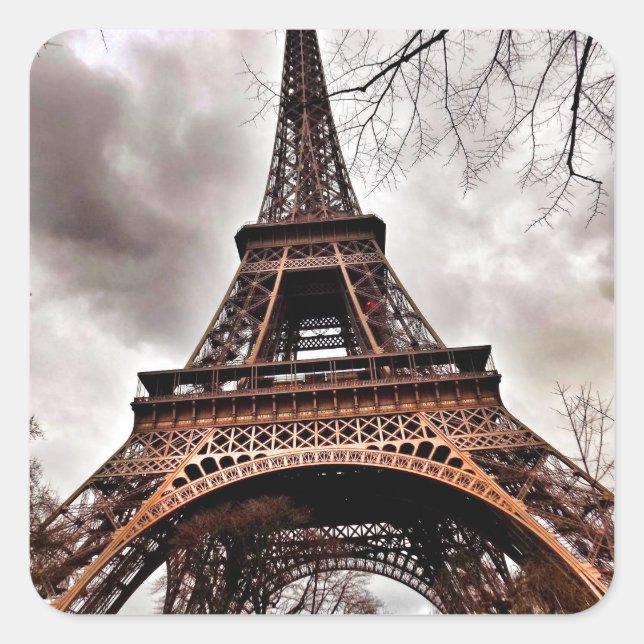 Hoja de Pegatinas de la Torre Eiffel (Anverso)