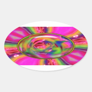 HOJA de PEGATINAS de Petals-OVAL para Rosas Candea