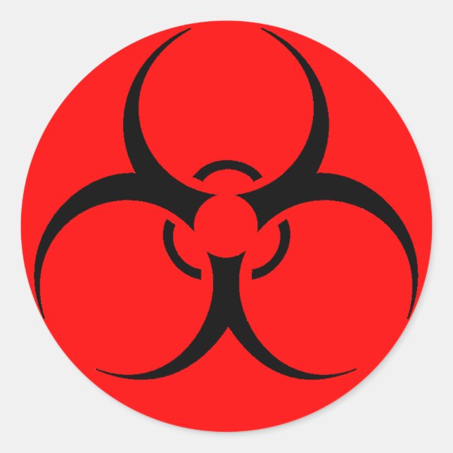 Hoja de pegatinas de riesgo biológico (Anverso)