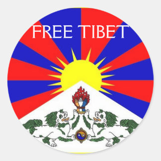 Hoja de Pegatinas de TIBET GRATUITO