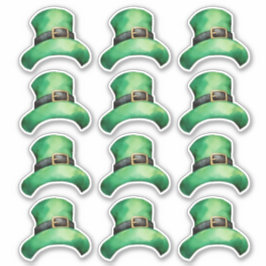 Hoja de pegatinas del Día de San Patricio