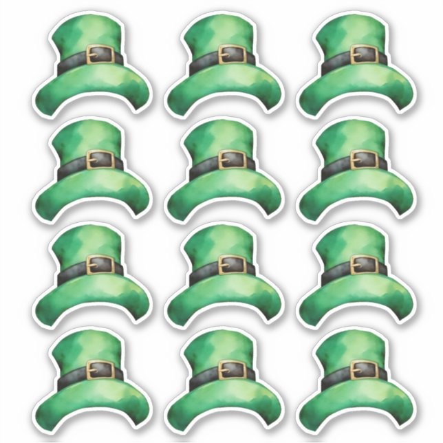 Hoja de pegatinas del Día de San Patricio (Anverso)