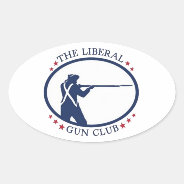 Hoja de Pegatinas del Liberal Gun Club Oval (Anverso)