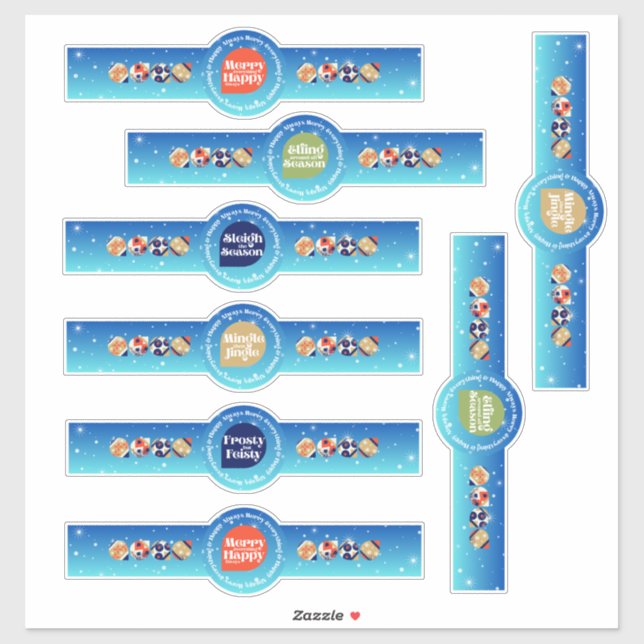 Hoja de pegatinas divertidas de vacaciones cortada (Hoja)